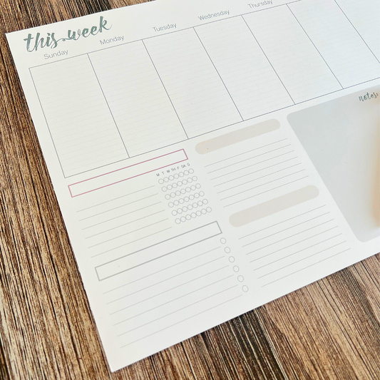 NEW - Deskpad Weekly Planner