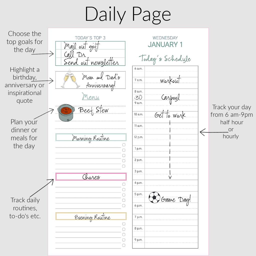 The Daily 6 Month Planner